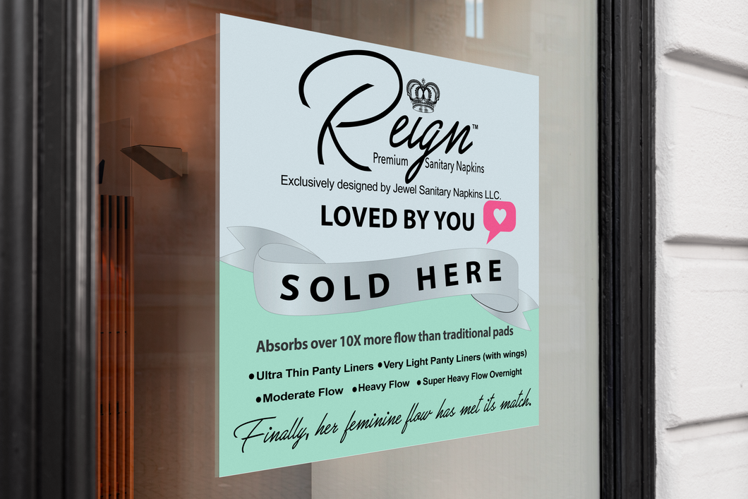 Reflective Reign Window Decal (12 x 12)